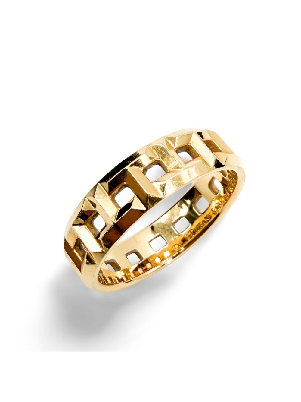 Fapis Tiffany T True Wide Ring 18K Rose #352352F99B